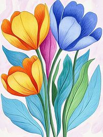 Blumenparty - Feiern Sie den Frühling! von PixelPrestige