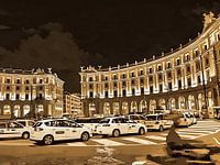 Stadsplein bij nacht Rome