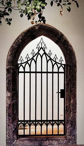 Kasteel poort smeedijzer sier hek