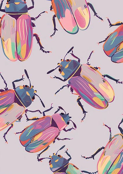 Colourful beetles by Liv ter Riet