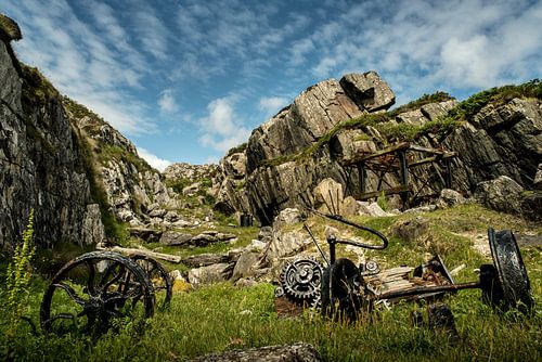 Carrière de marbre abandonnée sur Iona, Écosse