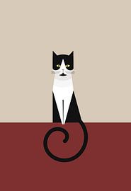 Coco as a geometric cat by Rosana Laiz Blursbyai