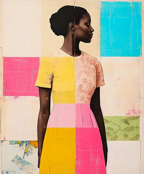 African Colours Portrait by But First Framing