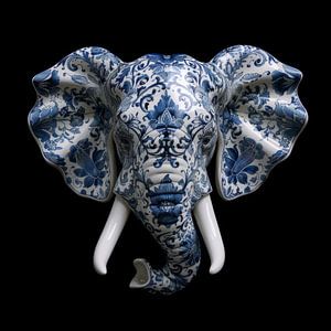Delft Blue Elefant
