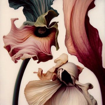 Fantasiebloemen in pastelkleuren van Studio Allee
