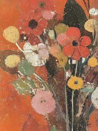 Victoriaans abstract bloemenboeket van IamHome Studio