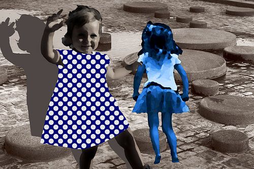 Delft Blue and Polka Dot by True Color Stories