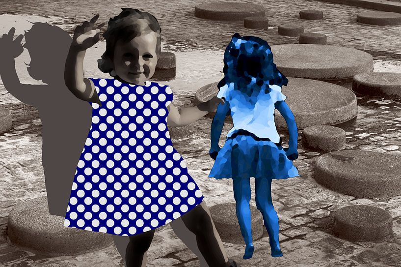 Delft Blue and Polka Dot by True Color Stories