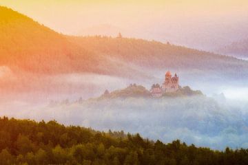 Burg im Nebel von Daniela Beyer