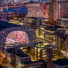 Le Centre de Rotterdam vu d'en haut sur Annemieke Klijn