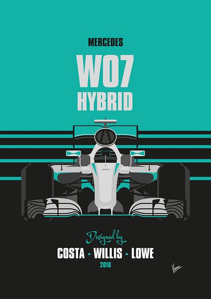 MY 2016 Mercedes F1 W07 van Chungkong Art