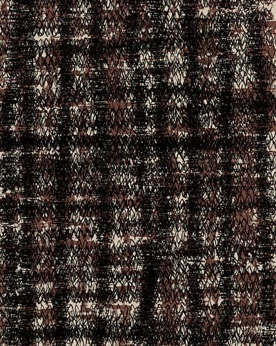 Maille noire et marron. Motif rétro des années 70. Décoration intérieure minimaliste.