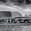 Singapour - Icône architecturale sur le quai sur Paysages urbains - Rick Van der Poorten Photography