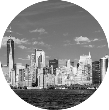 zwart wit skyline van New York van Dirk Verwoerd