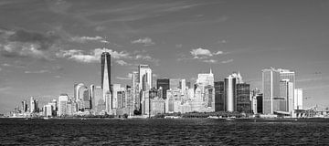 zwart wit skyline van New York van Dirk Verwoerd