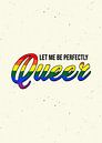 Be Queer – LGBTQ Flagge Regenbogen Solidarität Wanddeko von Millennial Prints Miniaturansicht