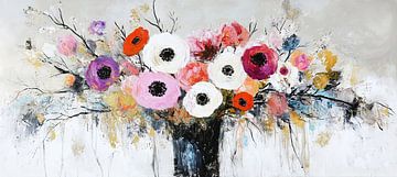 Stilleven met Bloemen van ARTEO Schilderijen
