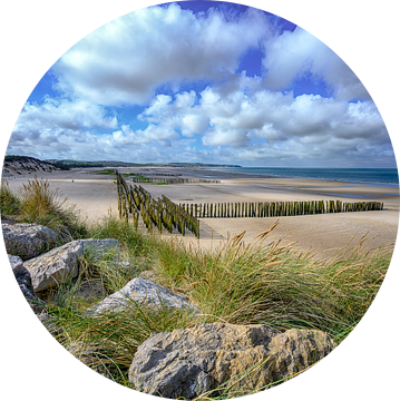 Wolken boven het strand van Wissant