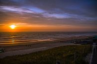 Sunset Bloemendaal van Peter Oudenes thumbnail