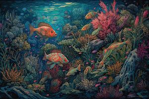 Vissen schilderij | Vis Schilderij van ARTEO Schilderijen