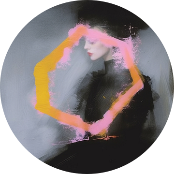 Abstract portret  van Carla Van Iersel