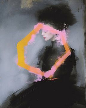 Abstract portrait  by Carla Van Iersel