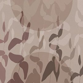 Art botanique dans des tons neutres et terreux no. 7 sur Dina Dankers