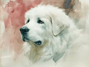 Portrait Pyrenean Mountain Dog | The Toughest Dog