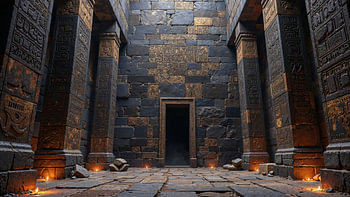 Fantasy Wall Art: LOST PLACES – De Verlaten Ceremonieruimte in de Piramide