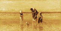 Kinder des Meeres, Joseph Israel, Goldsepia