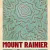 Mount Rainier | Landkarte Topografie (Retro) von ViaMapia