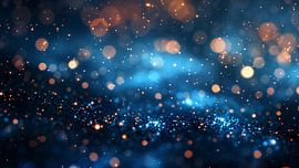 Blauer Hintergrund mit Gold von de-nue-pic