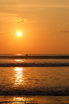 Sunset surfer