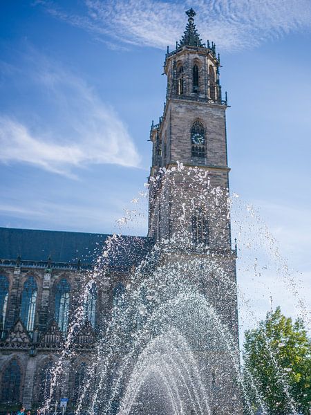 Magdeburg - Kunstfonteinen voor de kathedraal van t.ART