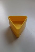 Toy block triangle yellow