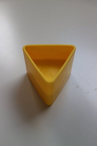 Toy block triangle yellow by hou2use