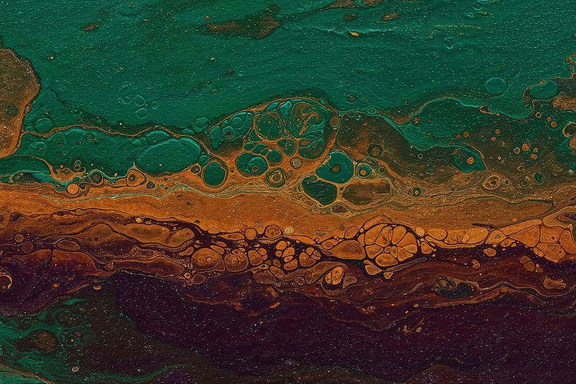 Aardse abstractie van FRESH Fine Art