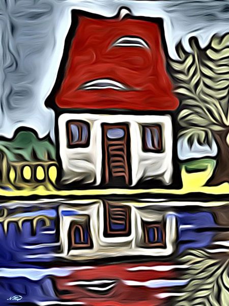 The house on the lake by Norbert Hergl