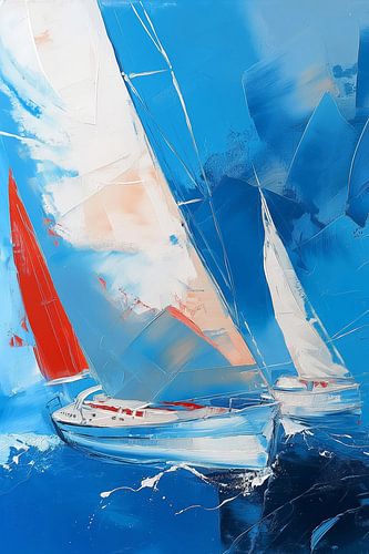 Abstract zeiljacht