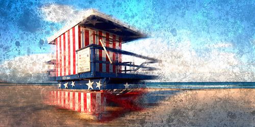 Digital Art Miami Beach Watchtower