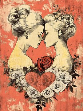 Tussen Rozen en Hartslag van Richards Fine Art