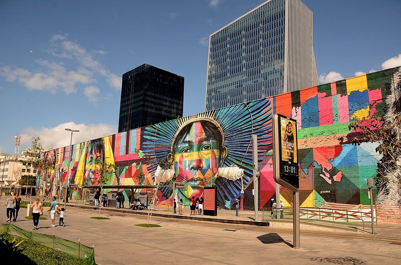 Peintures murales à Rio de Janeiro par Karel Frielink