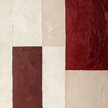 Abstract Rood | Calm Amidst Passion