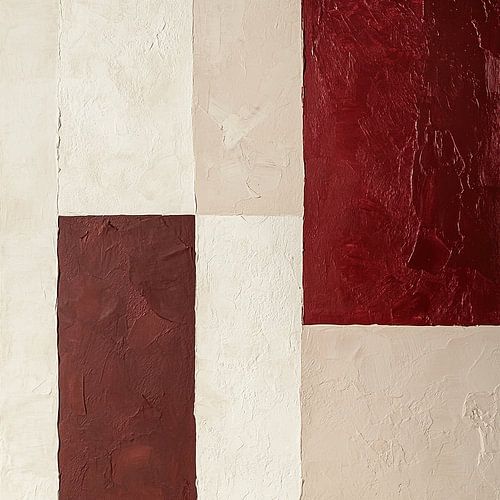 Abstraktes Rot | Ruhe inmitten der Leidenschaft