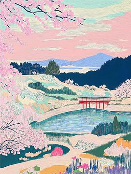 De Japanse tuin van Artclaud