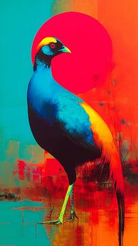 Bataille de couleurs : Oiseau de paradis