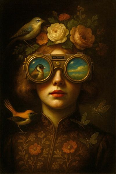 Portrait Miss Feathervision by Moonheart Artworks