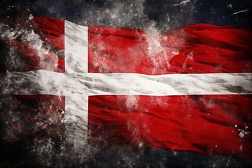 Vlag Denemarken van fernlichtsicht