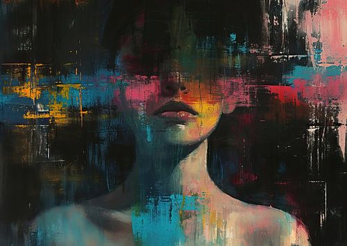 Abstract Gezichtsbeeld