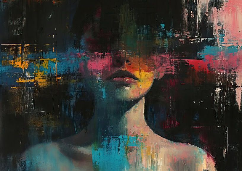 Abstract Face image by Wonderful Art